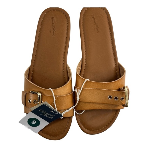 Universal Thread Women's Kora Cognac Slide Sandals Size 9 NWT - Picture 8 of 9